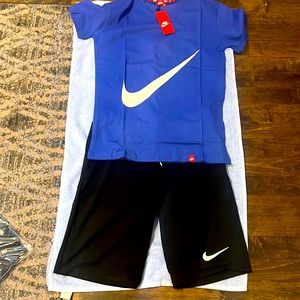 Summer is coming soon medium blue & black Nike short outfit for men brand new